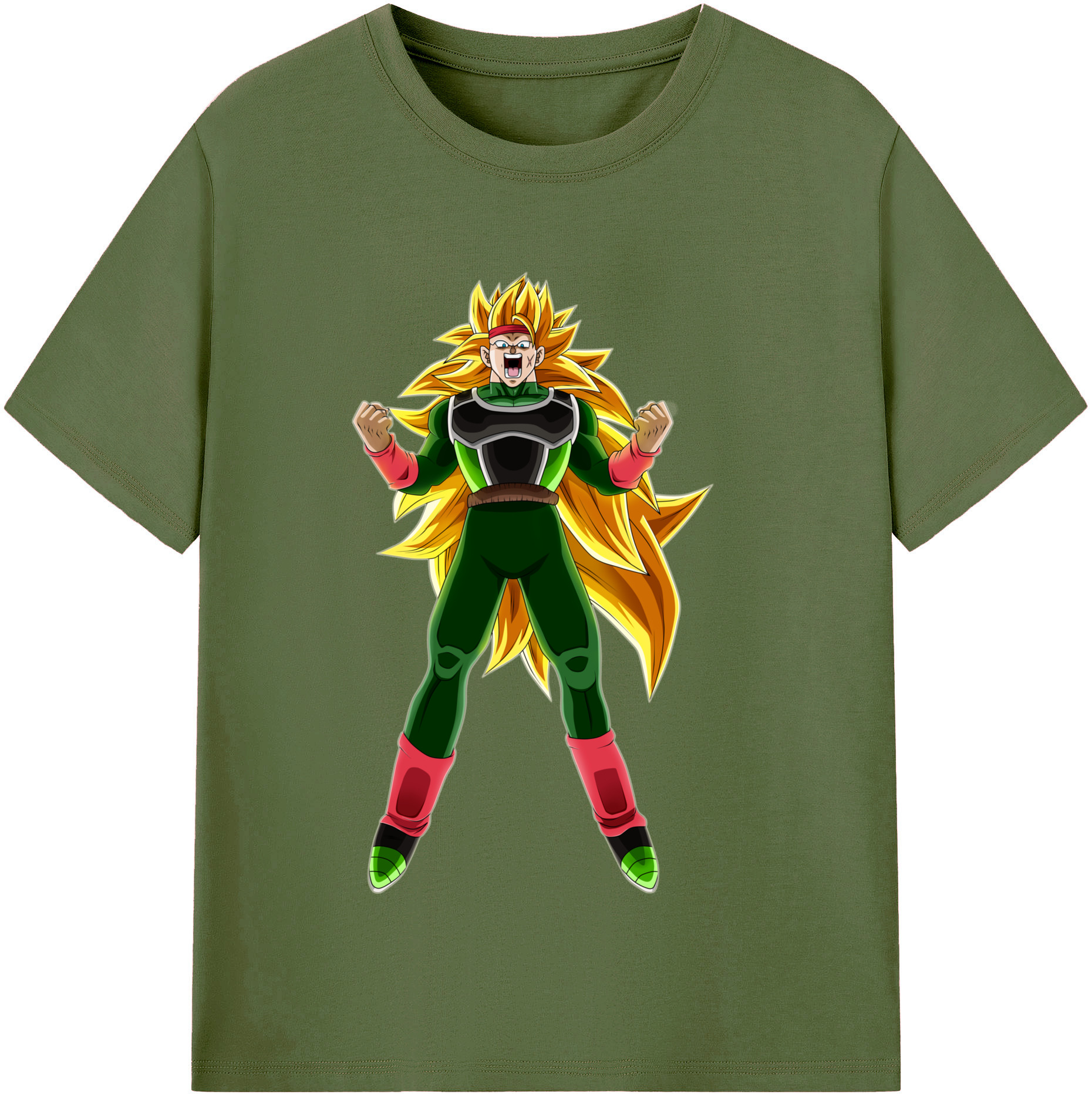 （画像用） ドラゴンボール ブロリー DRAGON BALL Broli 綿100％半袖Tシャツ（フロントプリント）